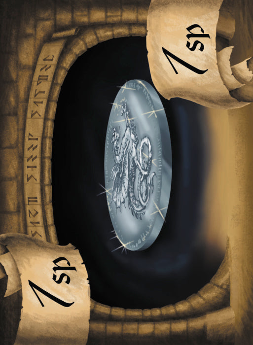 Tabletop Money Silver Piece Deck (40 Cards)
