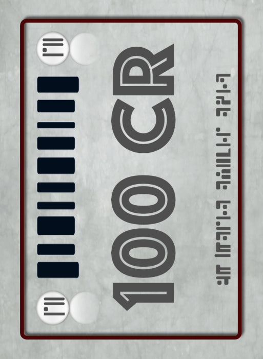 Tabletop Money 100 Credit Deck (40 Cards)