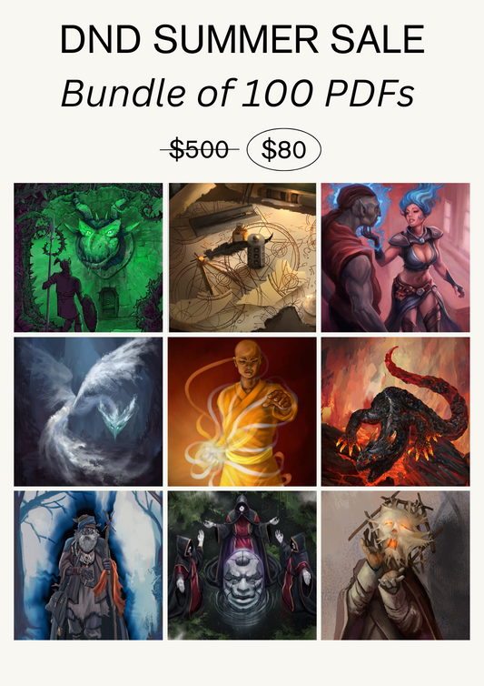 DnD Summer Sale - Bundle of 100