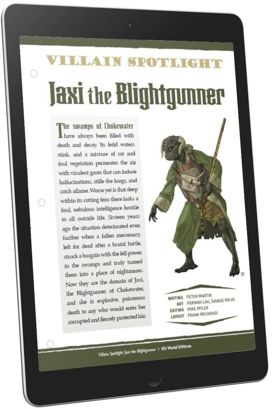 Villain Spotlight: Jaxi the Blightgunner (D&D 5e)