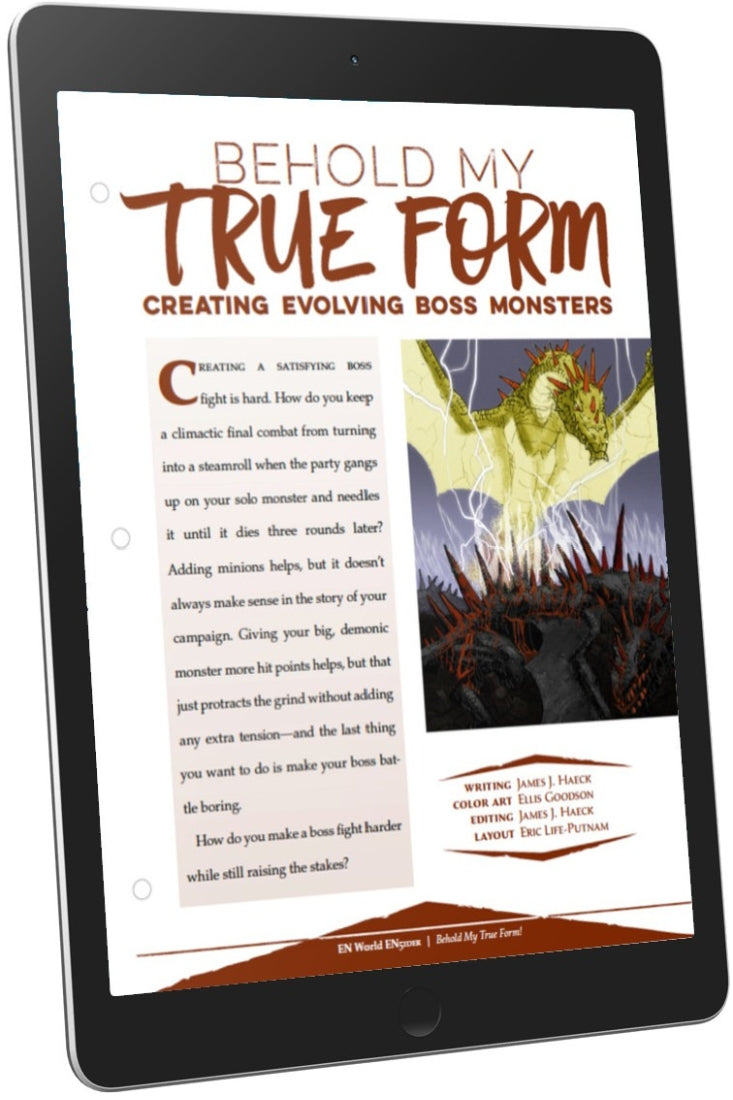 creating monsters 5e Behold My True Form: Creating Evolving Boss Monsters (D&D 5e) – EN Publishing