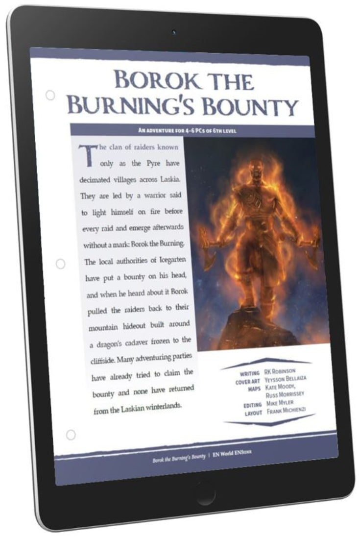 Adventure: Borok the Burning's Bounty (D&D 5e)