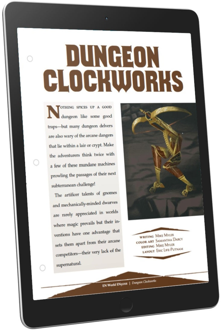clockwork monsters 5e Dungeon Clockwork Monsters (D&D 5e) – EN Publishing