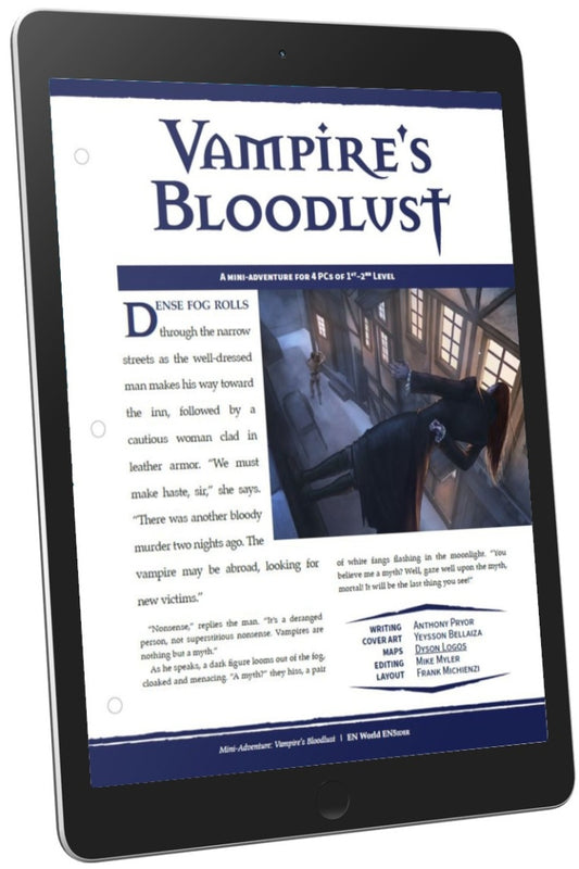 Mini-Adventure: Vampire's Bloodlust (D&D 5e)