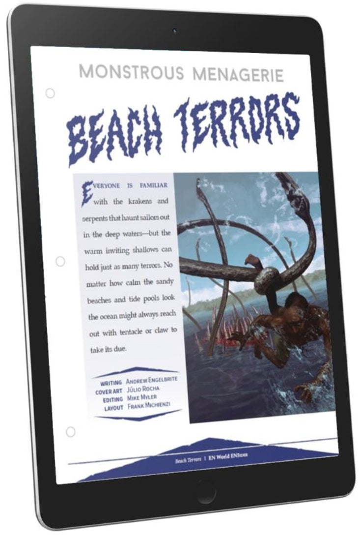 Monstrous Menagerie: Beach Terrors (D&D 5e)