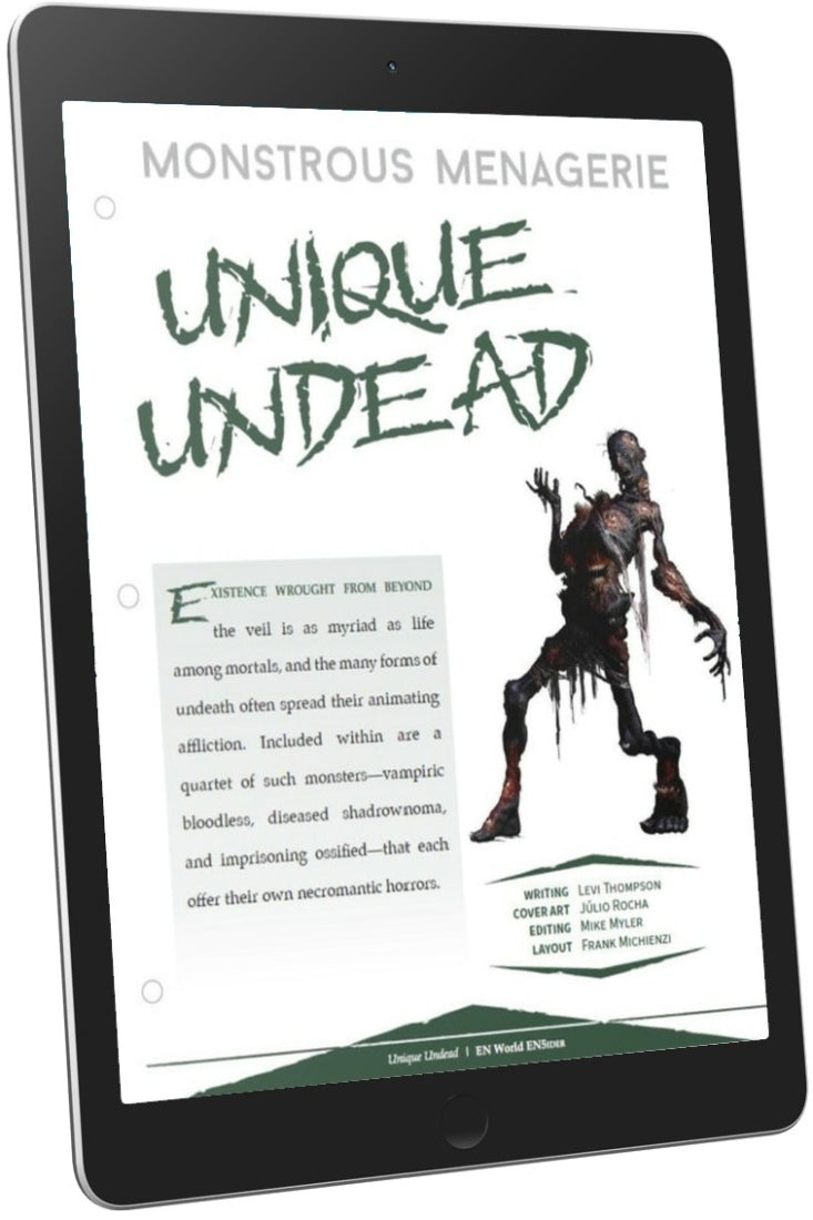 5e undead monsters Monstrous Menagerie: Unique Undead (D&D 5e) – EN Publishing
