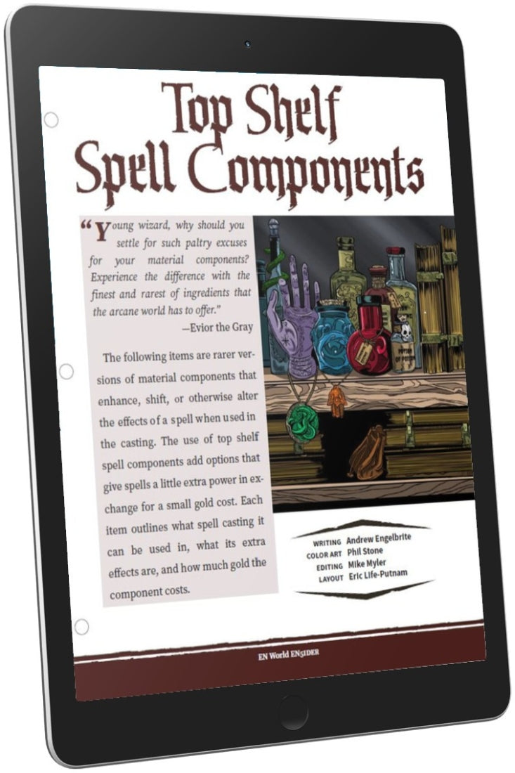 Top Shelf Spell Components (D&amp;D 5e) – EN Publishing