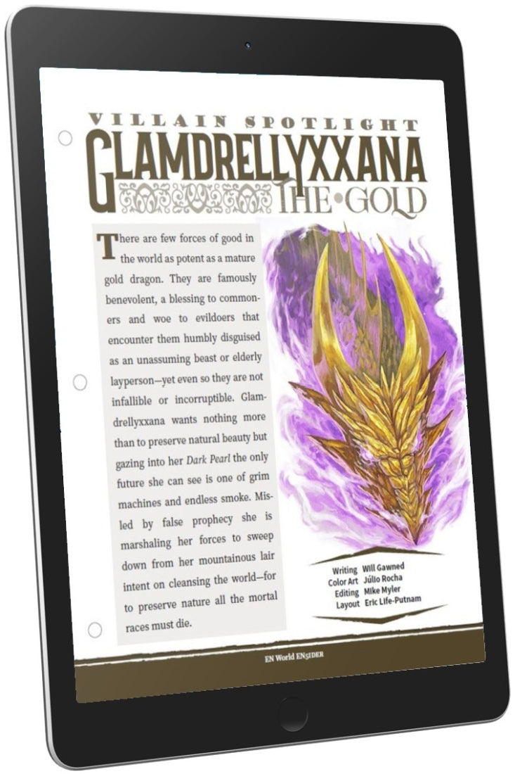 Villain Spotlight: Glamdrellyxxana the Gold (D&D 5e)