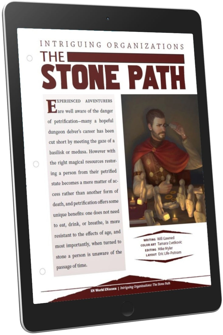 Intriguing Organizations: The Stone Path (D&D 5e)
