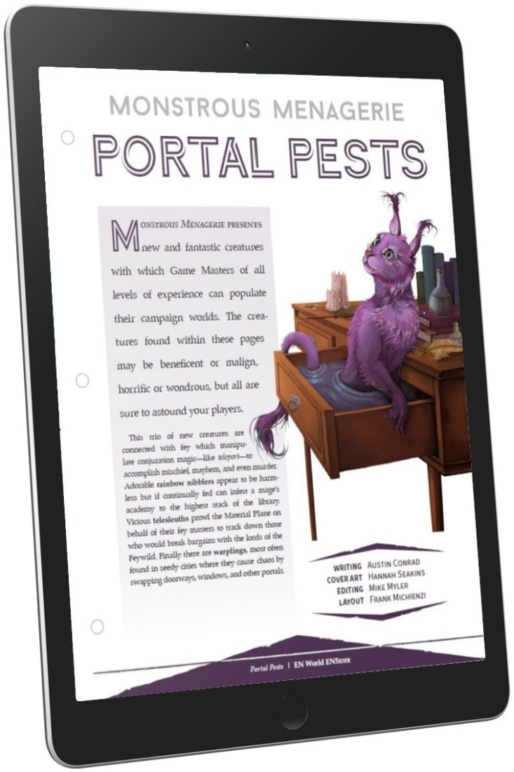 Monstrous Menagerie: Portal Pests (D&D 5e)