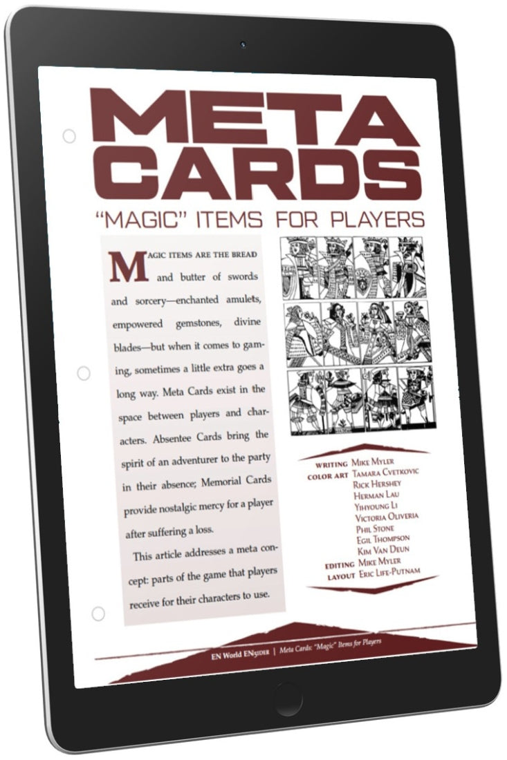 Meta Cards: "Magic" Items For Players (D&D 5e)