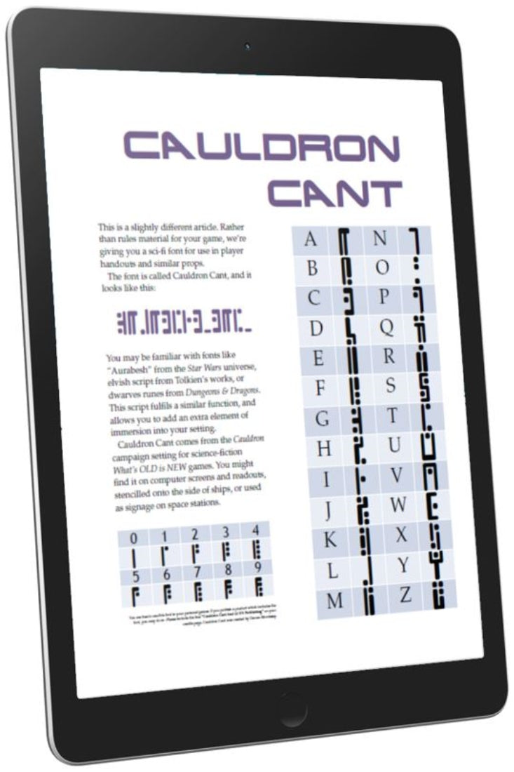 Cauldron Cant (WOIN)
