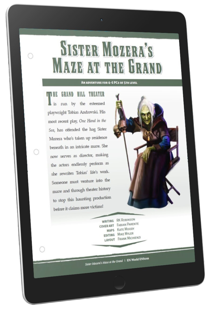 Adventure: Sister Mozera's Maze at the Grand (D&D 5e)