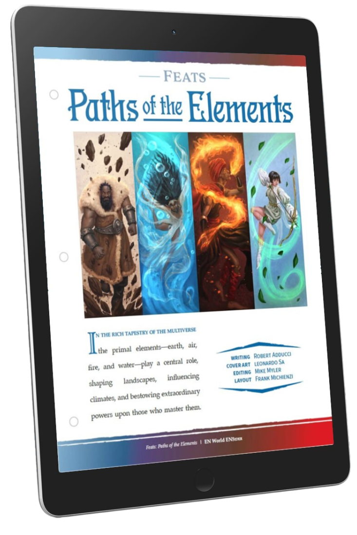 Feats: Paths of the Elements (D&D 5e)