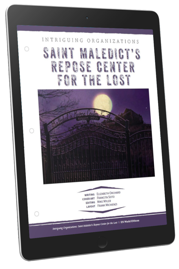 Intriguing Organizations: Saint Maledict's Repose Center For The Lost (D&D 5e)