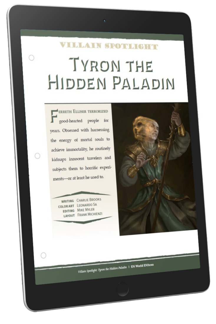 Villain Spotlight: Tyron the Hidden Paladin (D&D 5e)