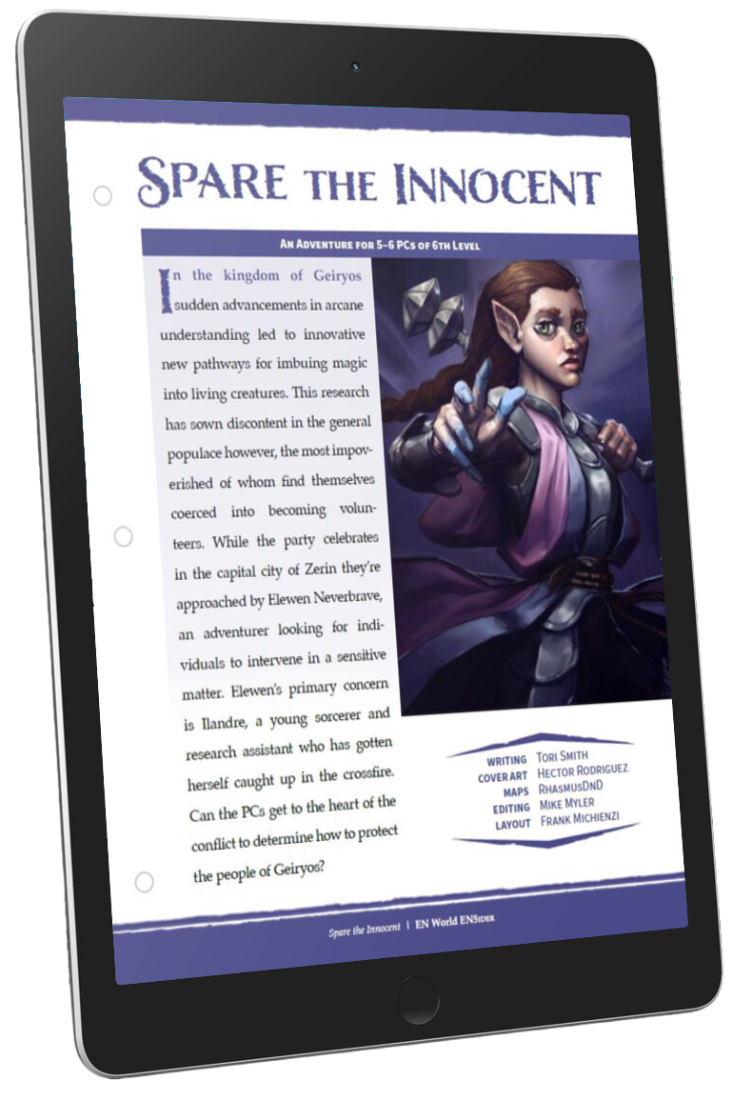 Adventure: Spare the Innocent (D&D 5e)