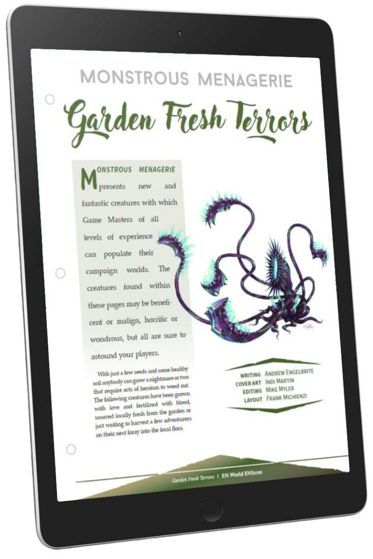 Monstrous Menagerie: Garden Fresh Terrors (D&D 5e)