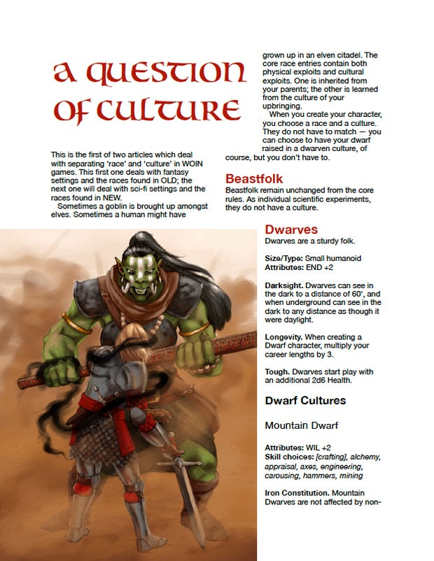 A Question of Culture (WOIN)