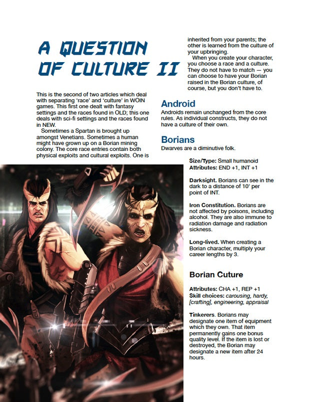 A Question of Culture II (WOIN)