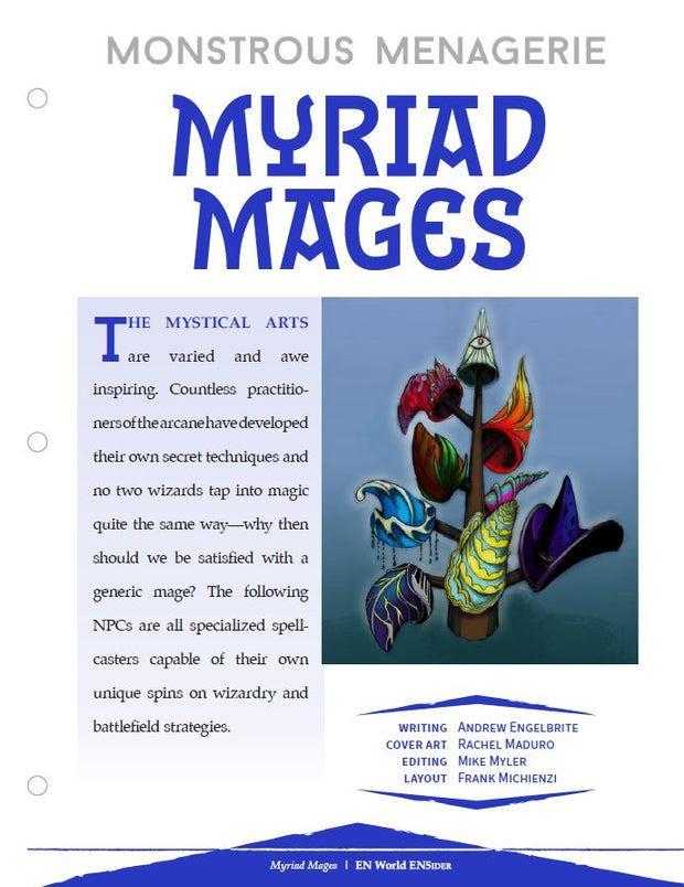 Monstrous Menagerie: Myriad Mages (D&D 5e)