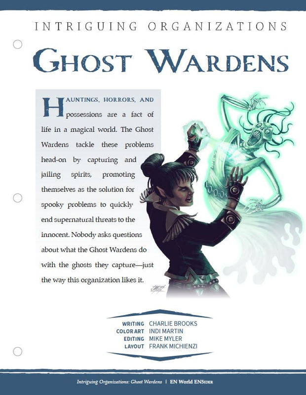 Intriguing Organizations: Ghost Wardens (D&D 5e)