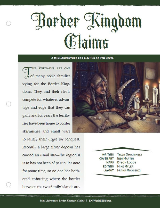 Mini-Adventure: Border Kingdom Claims (D&D 5e)