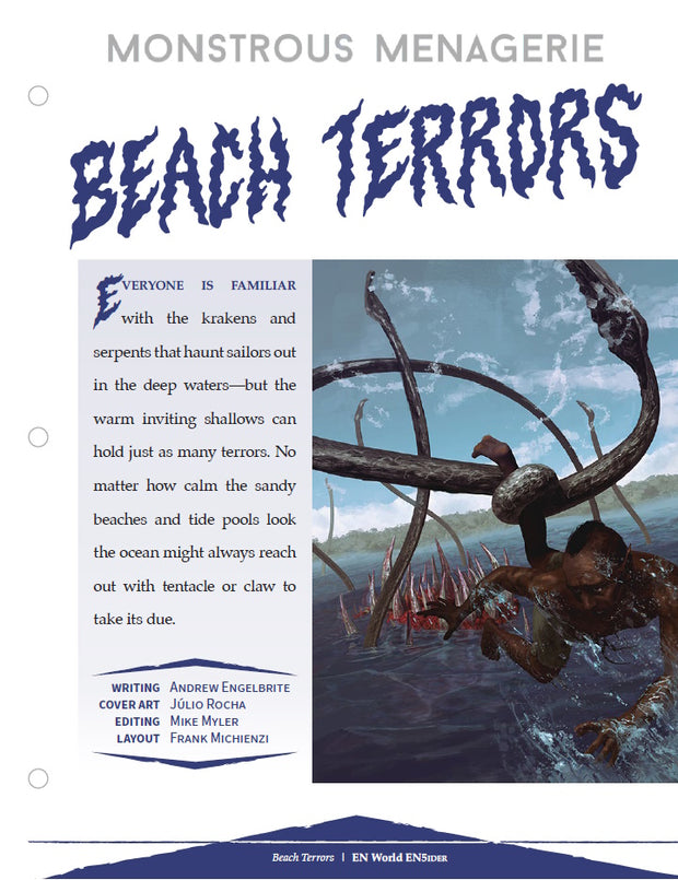 Monstrous Menagerie: Beach Terrors (D&D 5e)