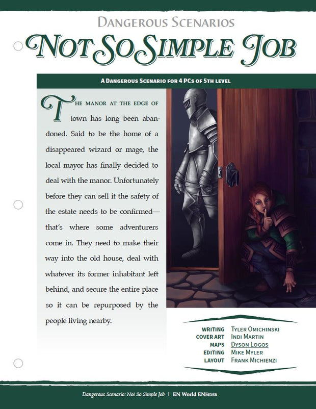 Dangerous Scenarios: Not So Simple Job (D&D 5e)