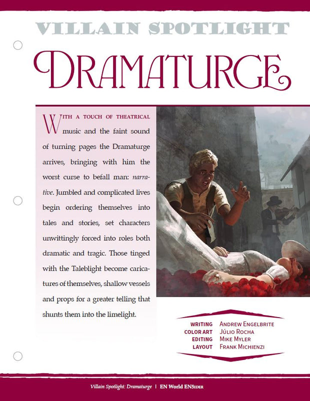 Villain Spotlight: Dramaturge (D&D 5e)