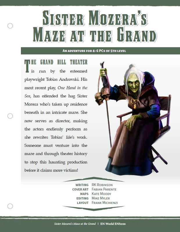 Adventure: Sister Mozera's Maze at the Grand (D&D 5e)
