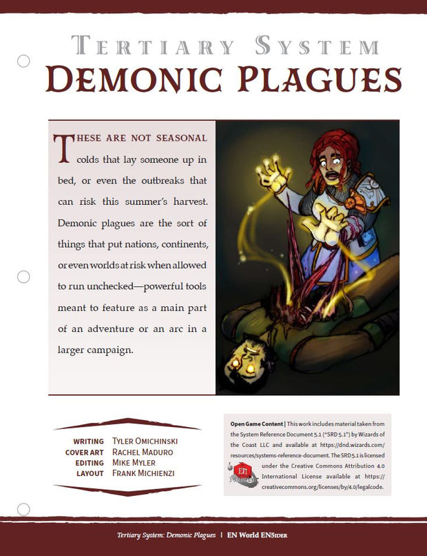 Tertiary System: Demonic Plagues (D&D 5e) 