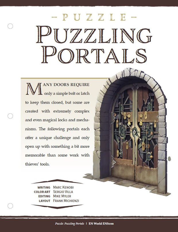 Puzzle: Puzzling Portals (D&D 5e)