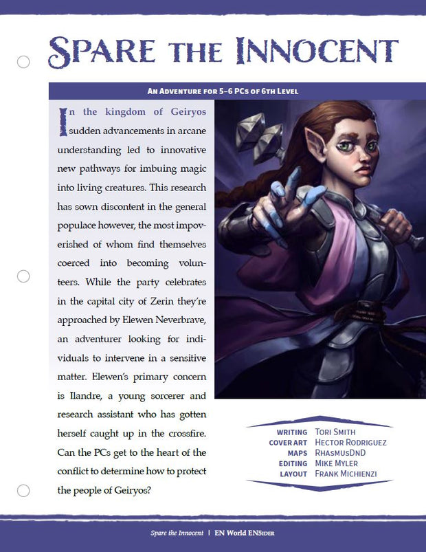 Adventure: Spare the Innocent (D&D 5e)