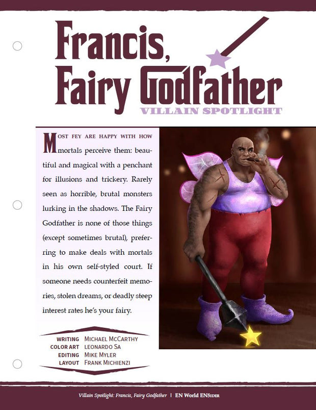 Villain Spotlight: Francis, Fairy Godfather (D&D 5e)