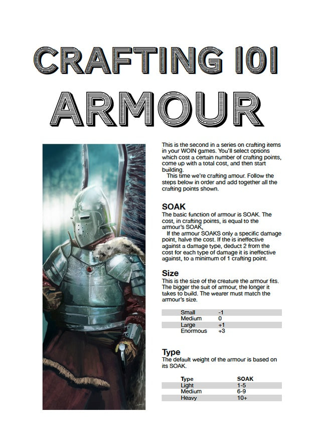 Crafting 101: Armor (WOIN)