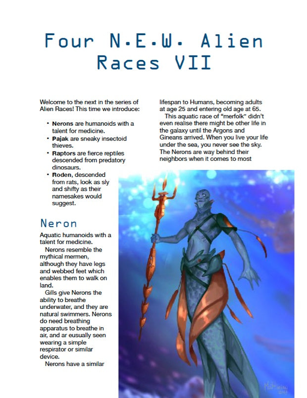 Four N.E.W. Alien Races VII (WOIN)