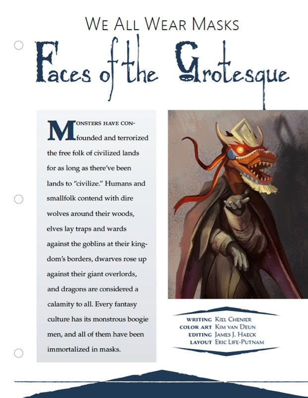 We All Wear Masks: Faces of the Grotesque (WOIN)