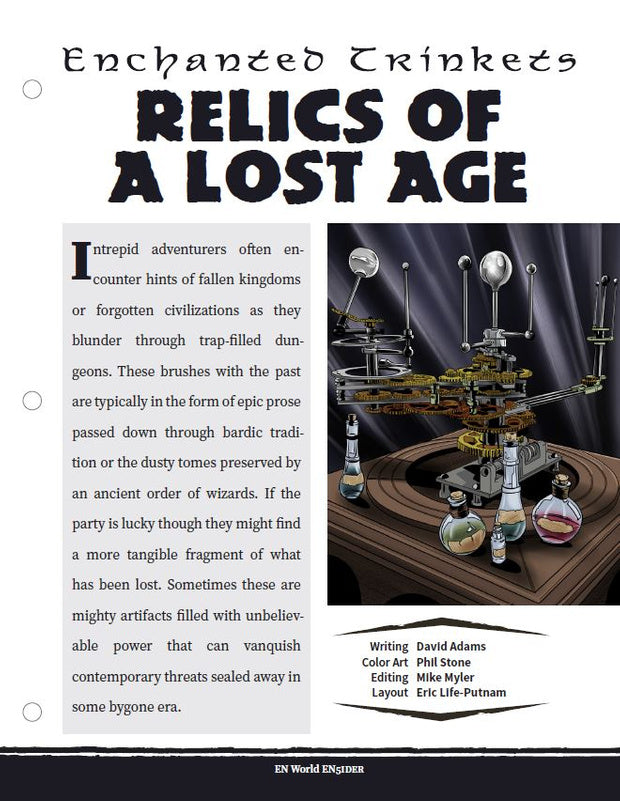 Enchanted Trinkets: Relics of a Lost Age (D&D 5e)