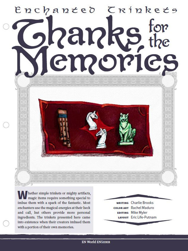 Enchanted Trinkets: Thanks for the Memories (D&D 5e)