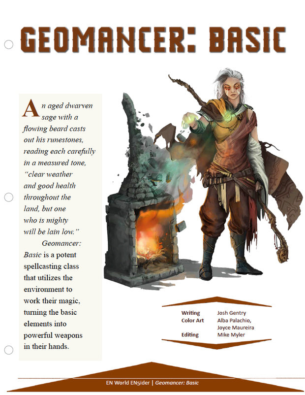 Geomancer: Basic Class Information (D&D 5e)