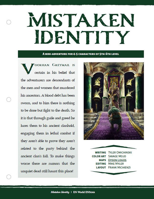 Mini-Adventure: Mistaken Identity (D&D 5e)