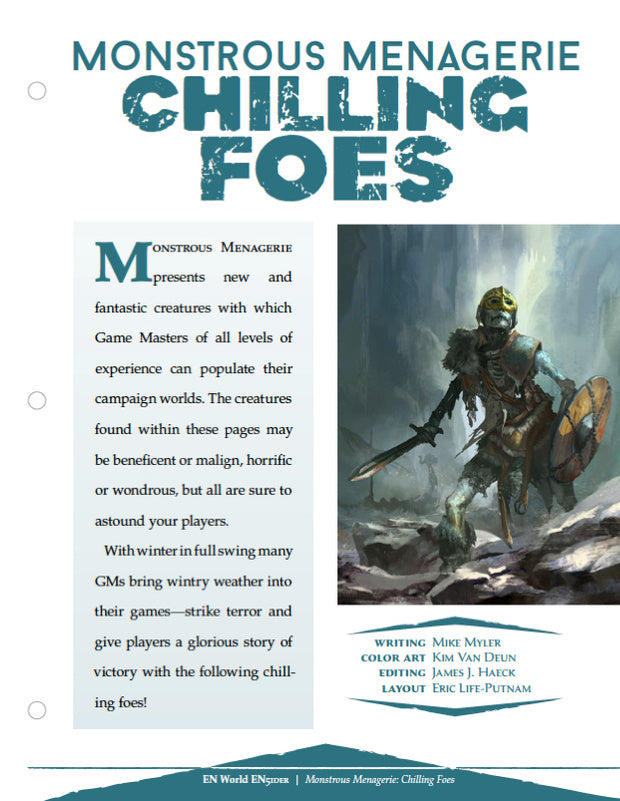 Monstrous Menagerie: Chilling Foes (D&D 5e)