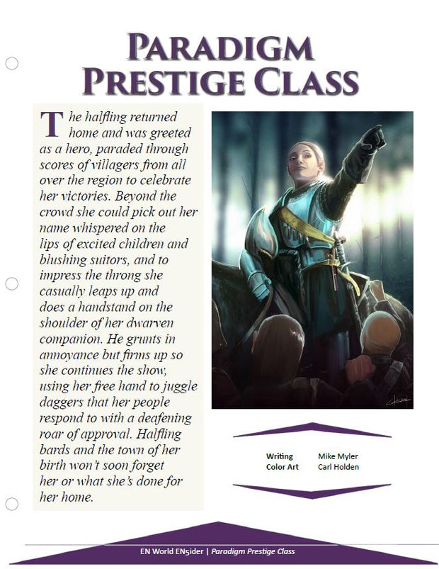 Paradigm Prestige Class (D&D 5e)