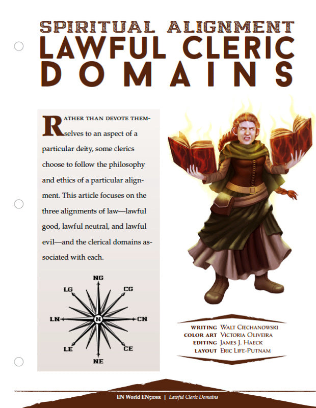 Spiritual Alignment: Lawful Clerical Domains (D&D 5e)