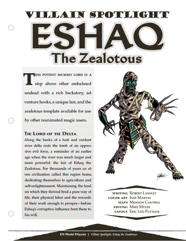Villain Spotlight: Eshaq The Zealotous (D&D 5e)