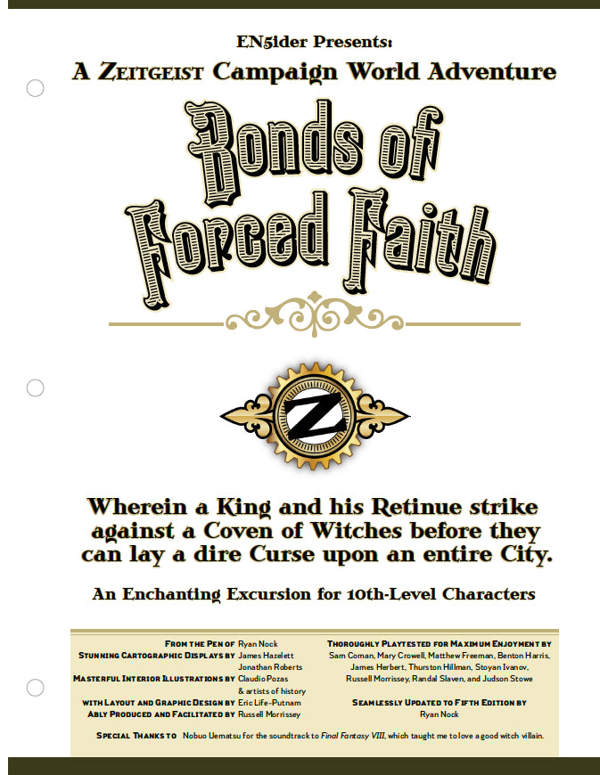 ZEITGEIST: BONDS OF FORCED FAITH