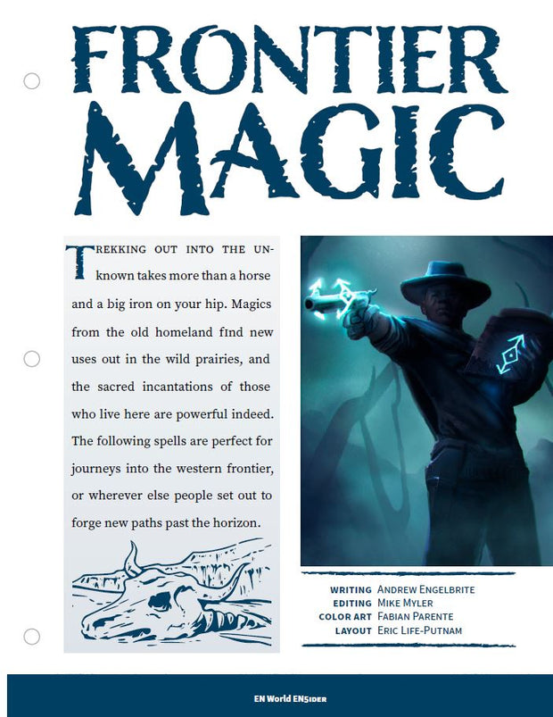 Spells: Frontier Magic (D&D 5e)