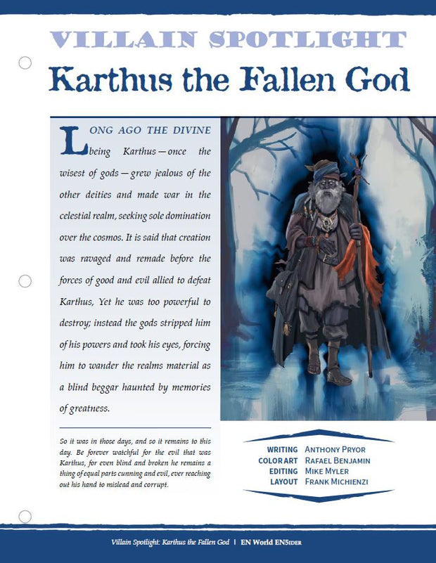 Villain Spotlight: Karthus the Fallen God (D&D 5e)
