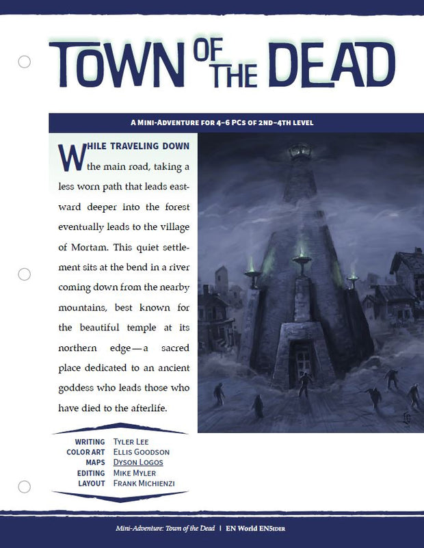 Mini-Adventure: Town of the Dead (D&D 5e)